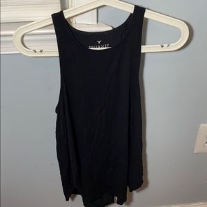 Black sleeveless top